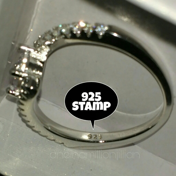 ❗GIFTED❗Sterling CZ Black Spinel Bypass Ring - Picture 6 of 7